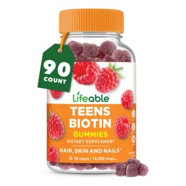 Lifeable Gummies Biotina 10000mcg Para Adolescentes N/a