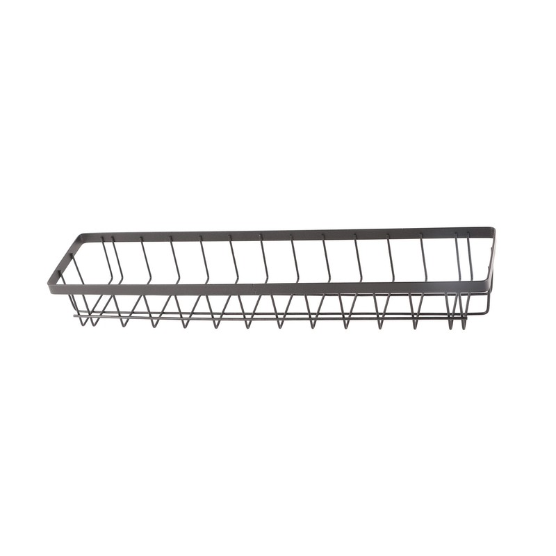 Refrigerator Hanging Shelf Nail Free with Hooks Black Refrigerator Spice