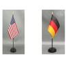 Germany Desk Flag Set American Made Rayon 4x6 inch Office