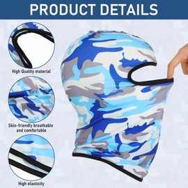 YBVABE 8Pack Ski Mask Cover Full Face Mask Summer Face Covering Ice Silk UV Protection Balaclava Women Men Outdoor Sports