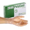 AmerCare Polycast Textured Powder Free Gloves, Medium, Case of 1000