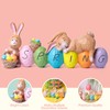 JOYIN Happy Easter Tabletop Decoration Bunny and Egg Centerpiece Decoration