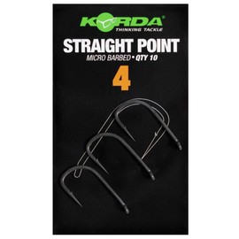 Korda Straight Point Micro Barbed Qty 10 (Size 4)
