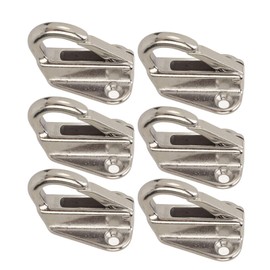 Kuuleyn Marine Hardware Hook, Heavy Duty Boat Hook, 6Pcs Fender Hook Stainless Steel Heavy Duty Spring Buckle Type Fender Hanger for Home Marine Engineering