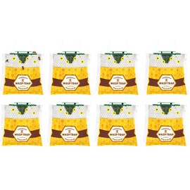 8 Pack Disposable Wasp Traps Outdoor Hanging Carpenter Bee Traps for Outside Yellow Jackets Trap Hornet Trap Wasp Killer Bug Flies Garden