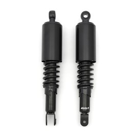 Black Rear Shocks with Shroud - Eye/Clevis - 321mm (12 5/8") - Fits Honda CB400 CL400 SL350 CB360 CJ360 CL360 CB450 CM450 CB500 CB550 CB650 CB750