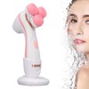 Electric Facial Cleansing Brush 3 Head Massage Facial Exfoliating Silicone