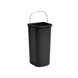 Hailo Inner Bucket 1226249 | Replacement Bucket 8 Litres | for Ökoflex Waste Bin | 185 x 170 x 365 mm | Plastic Black