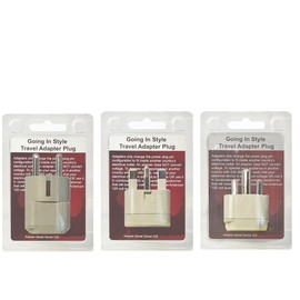 Kuwait Grounded Adapter Plug Kit - Going In Style Model GIS-KU-GUB-GUD-GUF