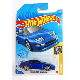 Hot Wheels 2021 Nissan 300ZX Twin Turbo HW Turbo Blue 23/250, Long Card by Mattel