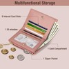 Lapensa Cute Small Wallet for Women,Colour-blocked Slim Wallet RFID Blocking