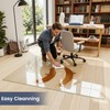 46"x46" Tempered Glass Chair Mat for Carpet