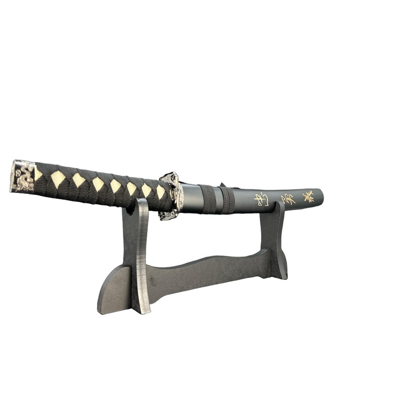 Japanese Tanto Letter Opener with Display Stand Tanto Dagger -