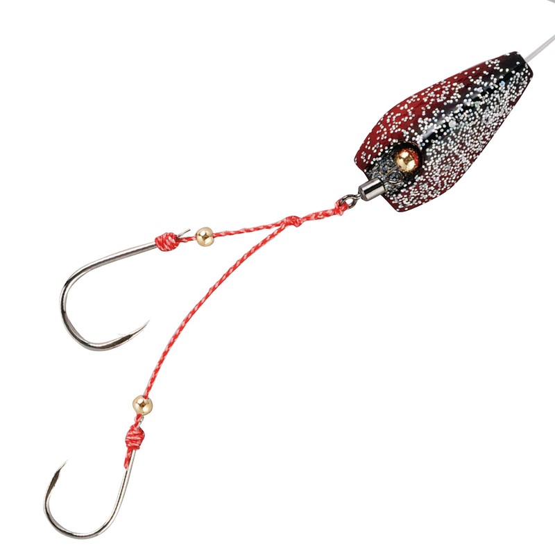 ハヤブサ(Hayabusa) 無双真鯛 貫撃遊動テンヤ SE105 12号 14-12 6 海老レッドラメ