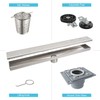 Shower Drain by EMBATHER Linear Shower Drain 18 Inch Floor