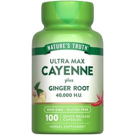 Cayenne Pepper 40,000 HU with Ginger Root