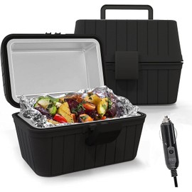 ZONETECH Heating Lunch Box - Premium Quality Electric Insulated Lunch Box Food Warmer Perfect for Picnics, Travelling, and On-site Lunch Break