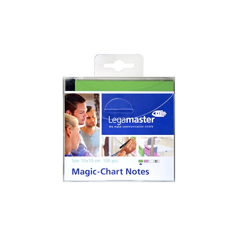 Legamaster 7-159504 10 x 10 cm Magic-Chart Notes - Green