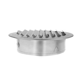 7''Round Soffit Air Vent TTZEZE 304 Stainless Steel Louver Grille Cover Circular Wall Air Ventilation with Built-in Mesh for Home Office Kitchen Wall Ceiling 1 Pack