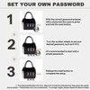UP Security Small Combination Lock, 3 Digit Combination Padlock, Travel
