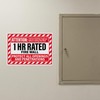 Anobell 1 Hour Fire Wall Sign, 10 x 14 Inch