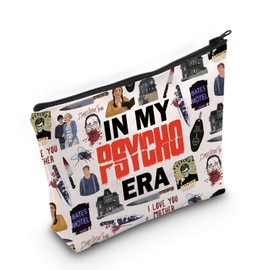 TV Show Horror Movie Makeup Bag Gift Serial Killer Gift for TV Show Fans, Psychoera Bag EU, Cosmetic bag with print