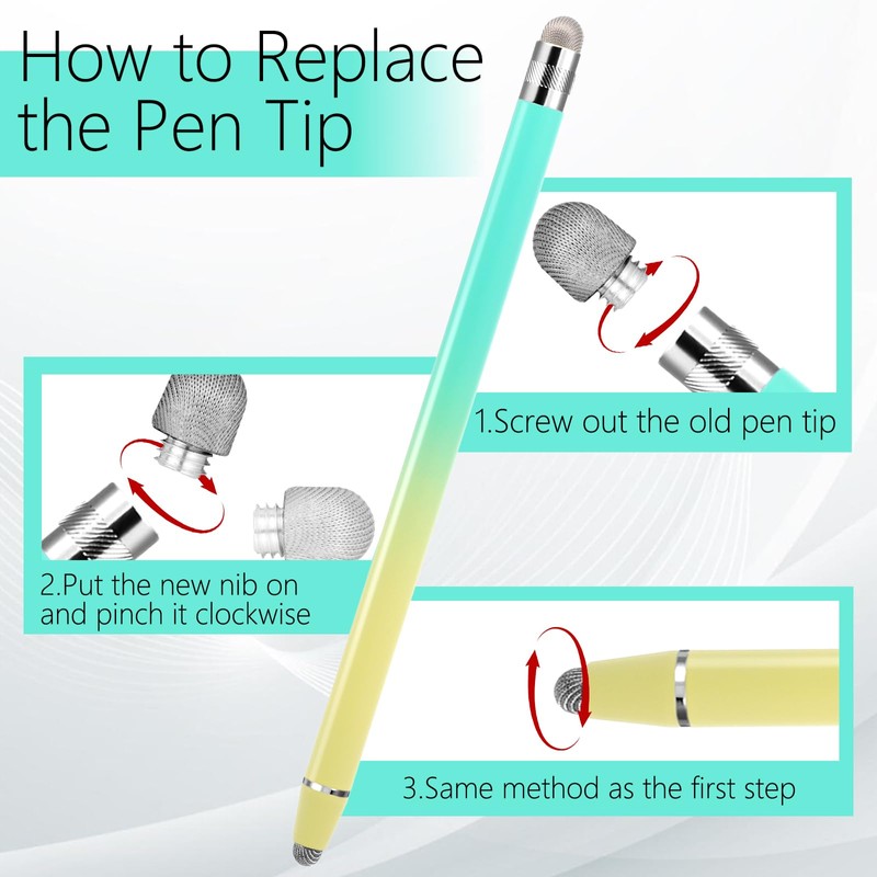 IANFAN 6 Pcs Stylus Pens for Touch Screens, Tablet Pens