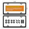 Real Carbon Fiber License Plate Frame – 1 Pack, Handcrafted