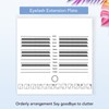Eyelash Extension Plate White Double Row 20x20cm Wear Resistant Eyelash