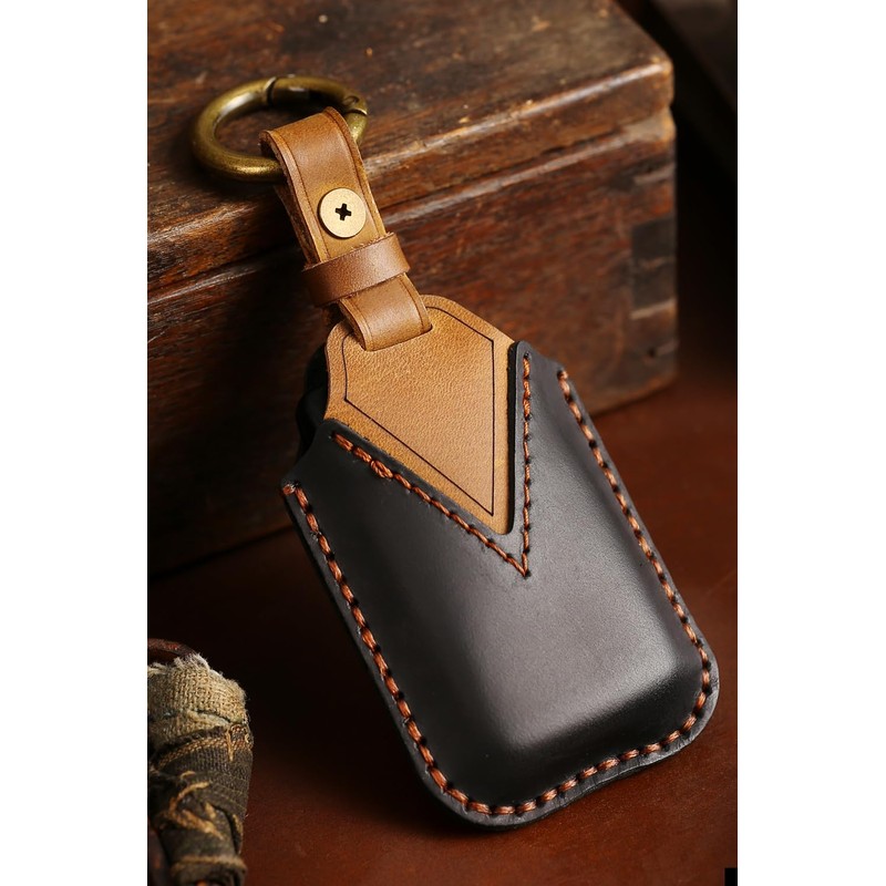 Kinotaka Genuine Leather Key Case, Prius 30 Series, 2 Buttons,
