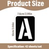 QIBZI Drawing & Typography Supplies Reusable Alphabet Coloring Pages, Alphanumeric