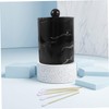 Gatuida Luxury Craft Storage Box Marble Vein Toothpick and Cotton