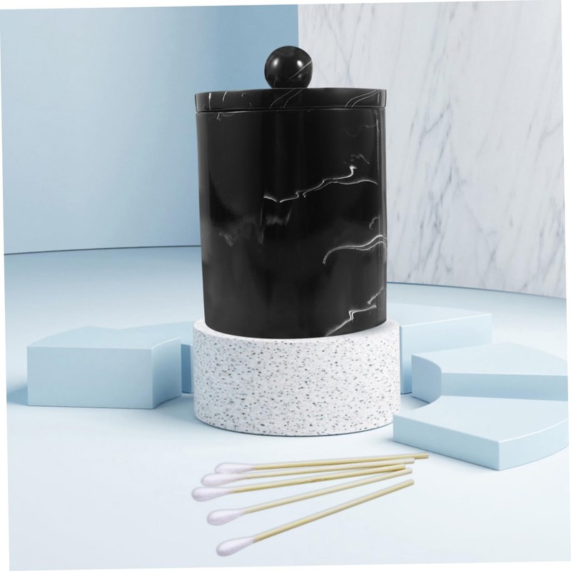 Gatuida Luxury Craft Storage Box Marble Vein Toothpick and Cotton
