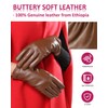 FEIQIAOSH Winter Leather Gloves for Women, Cashmere Lined Touchscreen Gloves