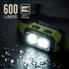 Mossy Oak 600 Lumens LED Headlamp, Dual Power Source, Motion