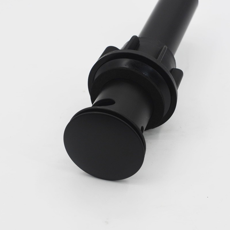 RUITHOE Matte Black Bathroom Sink Drain with Overflow, Bathroom Sink
