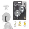 Bath Bliss Chrome 2 Pack Gel Suction Hooks, Single