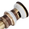Brass Popup Drain Stopper Bathroom Basin Sink Draining Without Overflow