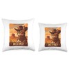 Nad-Cat Meowdy Texas Cat Meme Throw Pillow, 18x18, Multicolor