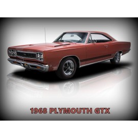 1968 Plymouth Belvedere GTX Metal Sign: 12x16" & Ships Free