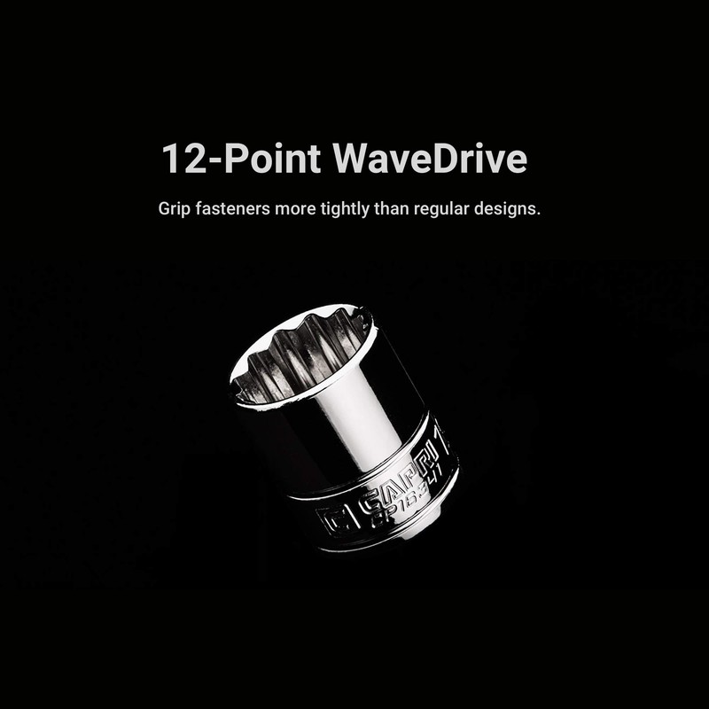 Capri Tools 5/16 in. Shallow Socket, 1/4 in. Drive, 12-point,