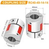 Shaft Coupling 14 mm to 14 mm Bore, L40 x