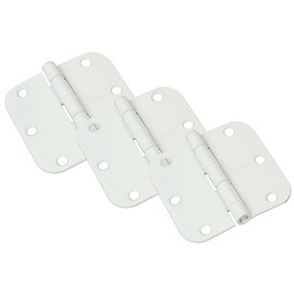 National Hardware N830-337 Door Hinge, 3.5-Inch, White, 3-Pack