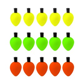 Qianxihu 15Pcs Float Foam Water Drop Strike Fishing Bobbers Floats Fly Fishing Float Strike Indicator Foam Teardrop Strike for Fly Fishing Accessories