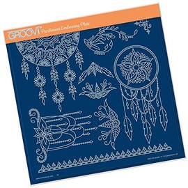 Claritystamp Tina's Henna Dreamcatcher A4 Groovi Parchment Embossing Plate