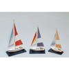 Woody Joe Mini Sailboat #5 Mini Yacht Set Wooden Model