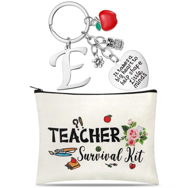 Hinly Teacher Appreciation Gifts Set Teacher Survival Kit Bag Keychain
