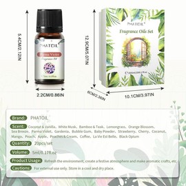 Fragrance Oil Set, 20pcs/box Natural Fragrance for Bedroom Living Room Yoga Room, Scented Air Freshener for Skin and Home Decor