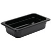 Vogue 1/4 Gastronorm Container 65mm 1.6 Litre Black Catering Food