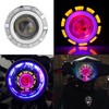 Motorcycle LED Headlight Projector Lens Dual Angel & Devil Eye
